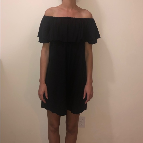 ZARA black off shoulder dress - Picture 1 of 3